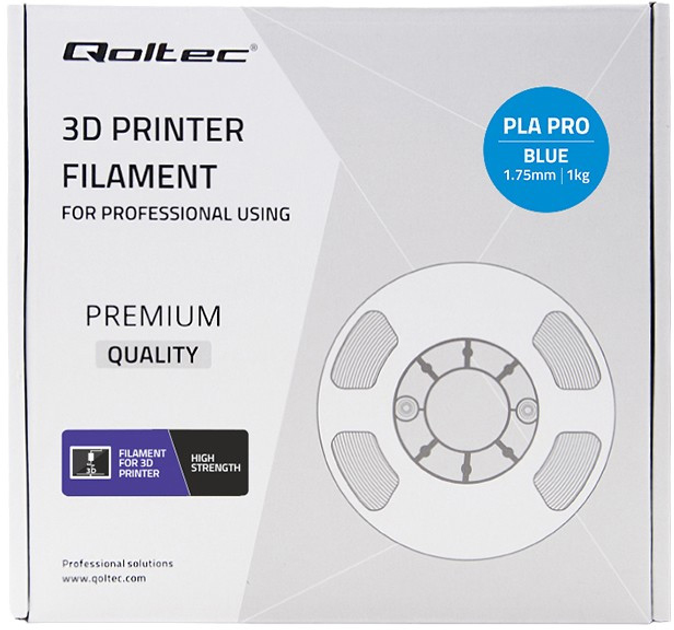 Професійний філамент для 3D-друку Qoltec PLA PRO 1.75 мм 1 кг Blue (5901878506753) - зображення 5