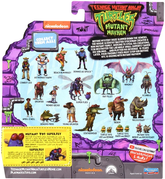 Набор игровых фигурок TMNT серии Черепашки-Ниндзя Суперфлайс 2