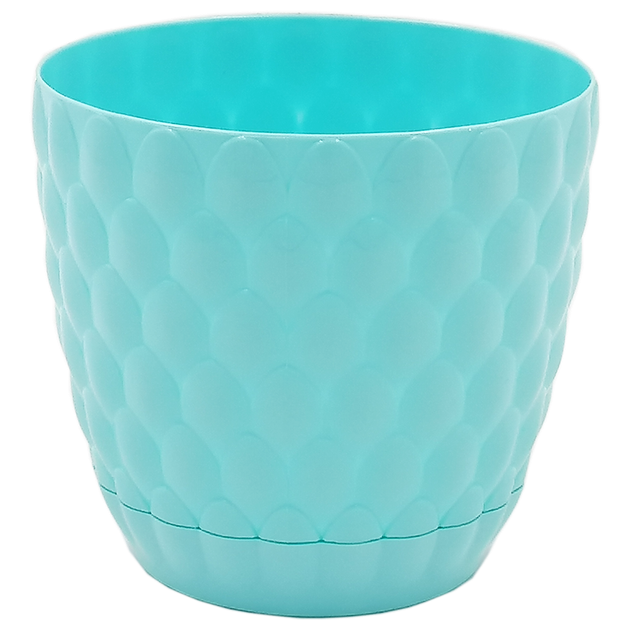 Горшок для цветов Pinecone 1,6 л бирюзовый 14,5х14,5х13 см - изображение 9