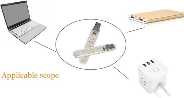 Портативный LED Мини-Фонарик с 8 Светодиодами (020) - изображение 7
