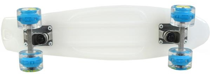 Deskorolka Meteor LED transparent 23897 Biała (5900724035959) - obraz 3