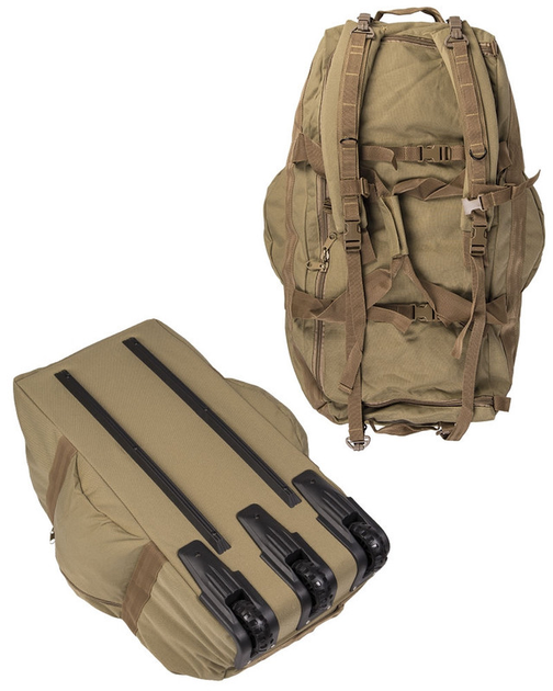 Сумка транспортна MIL-TEC Командирська на колесах 2in1Combat Duffle Bag 118 l - Coyote (13854005-118) - изображение 2