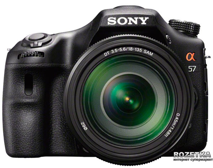 Фотоаппарат Sony Alpha SLT-A57 + объектив 18-135mm Kit (SLTA57M.CEE2 ...