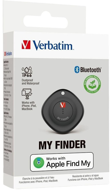 Lokalizator Verbatim Bluetooth My Finder MYF-01 Czarny (23942321309) - obraz 3