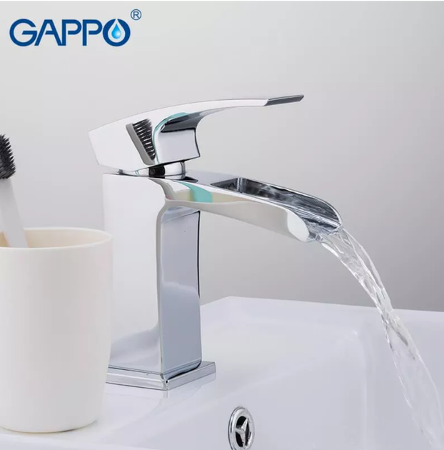 Змішувач для умивальника GAPPO G1007-20, хром - зображення 2