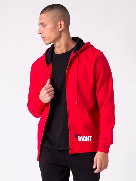 Толстовка на молнии мужская Everlast 33M356F19-5Z00 M Красная (8052995597272) - Фото 4 Толстовка на молнии мужская Everlast 33M356F19-5Z00 M Красная (8052995597272) - изображение 4