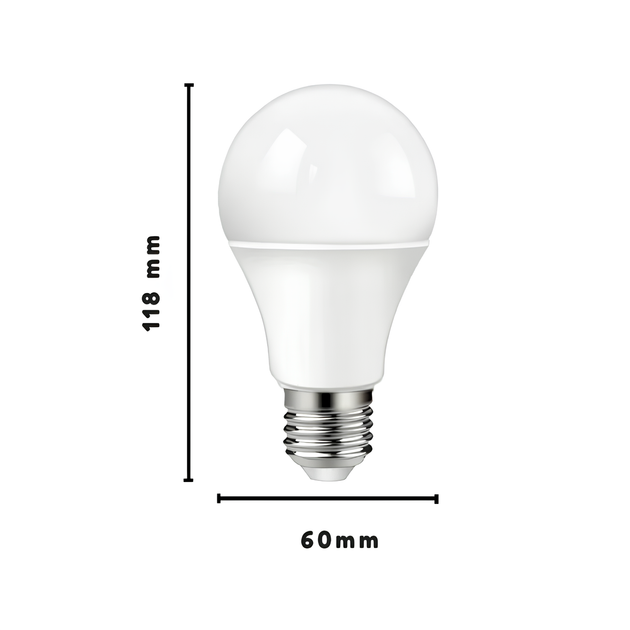 Светодиодная лампа 10W Velmax со сменяемой цветовой температурой 3000/4100/6500K E27 A60 белая IP20 V-A60 - изображение 4
