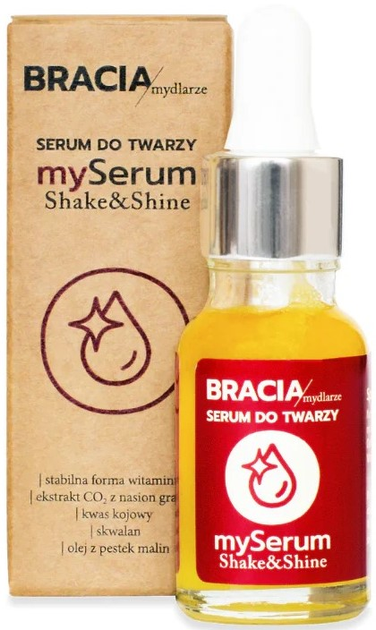 Сироватка для судинної шкіри Bracia Mydlarze MySerum Shake and Shine з вітаміном С 15 мл (5903919039510) - зображення 1