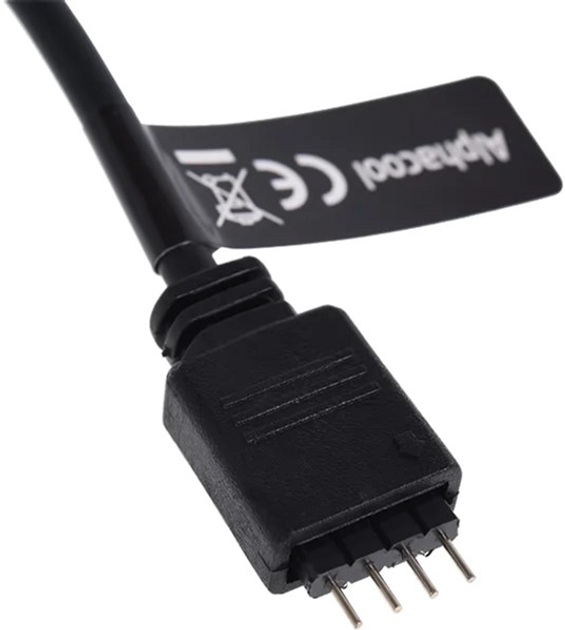 Підсвітка для трубки охолодження Alphacool Aurora HardTube LED 16 mm Deep Black (4250197153256) - зображення 5
