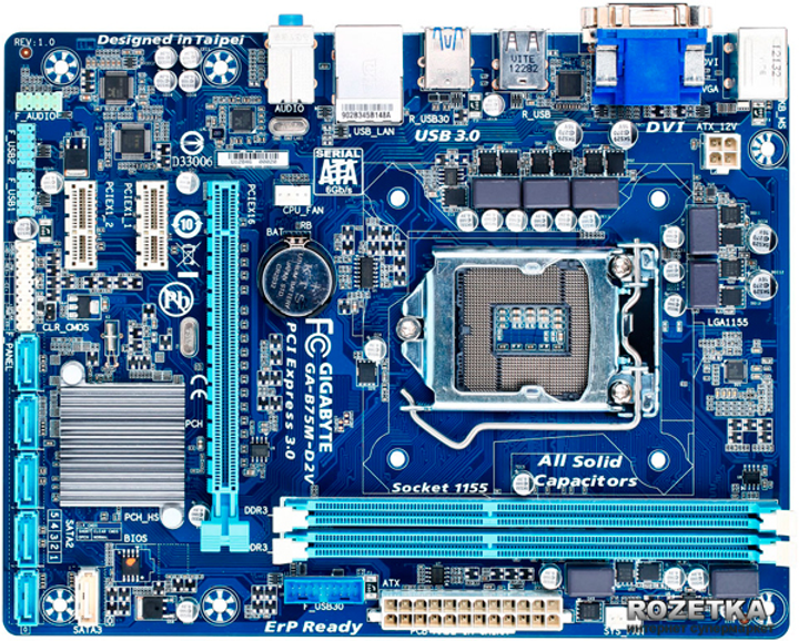 Gigabyte ga b75m d2v подключение