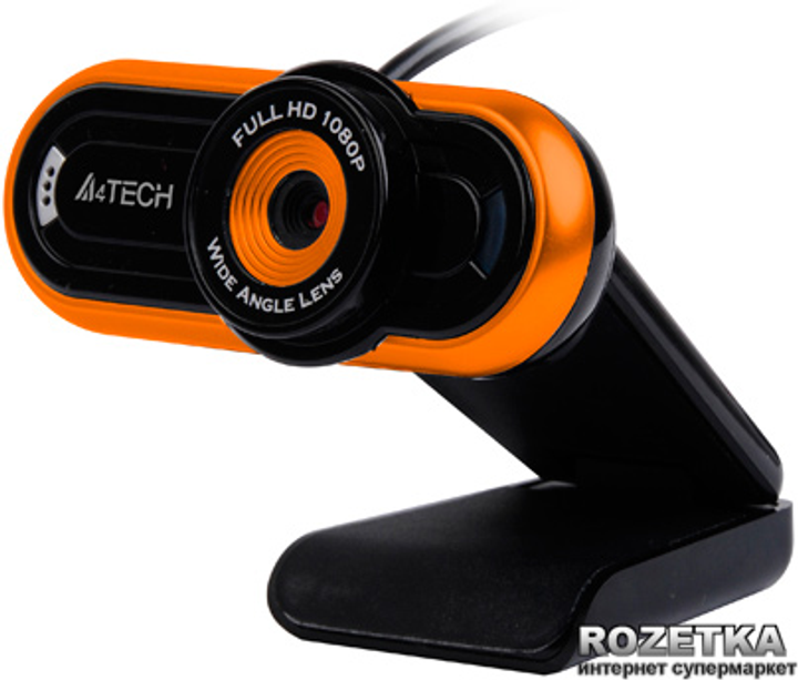Веб-камера A4Tech PK-920H-2 HD Black+Orange – фото, отзывы ...
