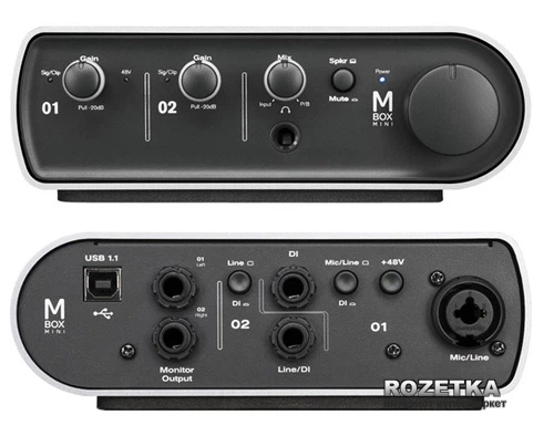 Аудиоинтерфейс Avid (Digidesign) Mbox Mini with Pro Tools 9 (208231) - Фото 2 Аудиоинтерфейс Avid (Digidesign) Mbox Mini with Pro Tools 9 (208231) - изображение 2