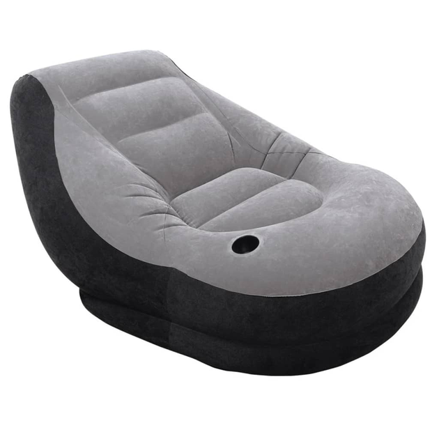 Nadmuchiwany leżak Intex Ultra Lounge z podnóżkiem 102 x 127 x 76 cm (6941057465647) - obraz 2