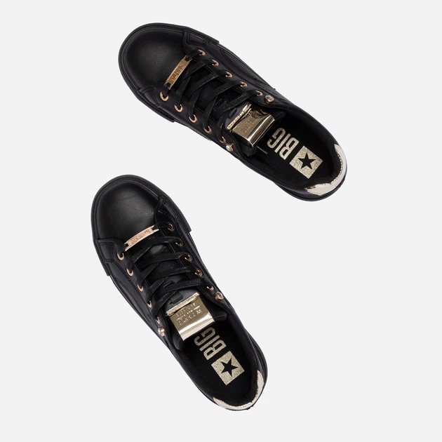 Жіночі кеди низькі Big Star NN274209 40 Чорні (5900714752842) - зображення 3