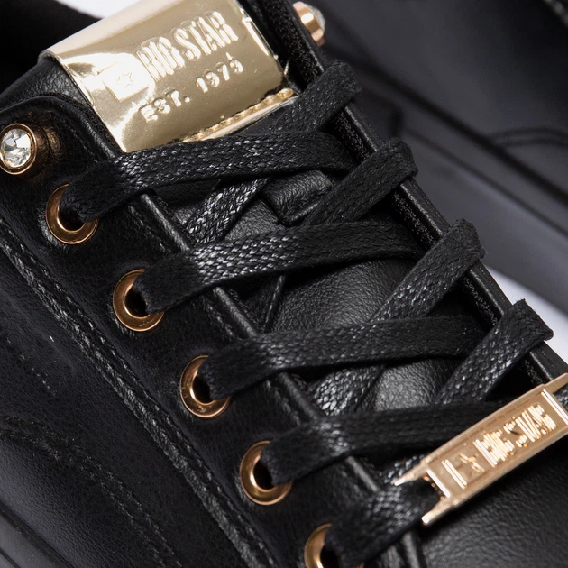 Жіночі кеди низькі Big Star NN274209 40 Чорні (5900714752842) - зображення 4