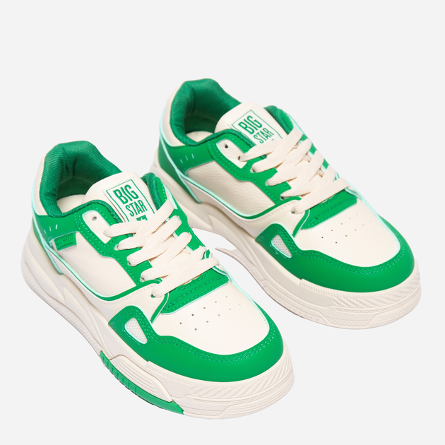 Sneakersy damskie Big Star NN274671 40 Beżowy/Zielony (5900714741730) - obraz 2