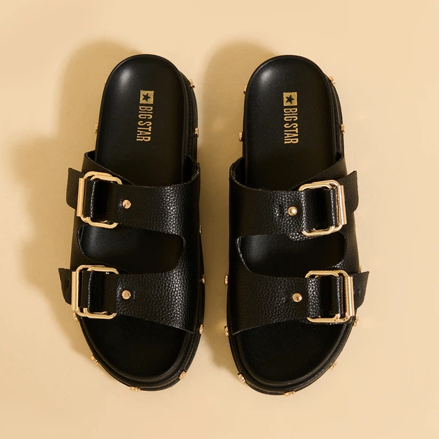 Klapki damskie na platformie Big Star NN274082 41 Czarne (5900714758332) - obraz 4