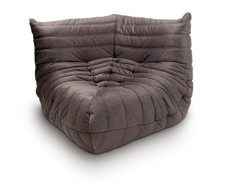 Кутовий модульний диван Fluffy Bag Mia California 470 х 280 з підвищеною спинкою Темно-сірий - зображення 4