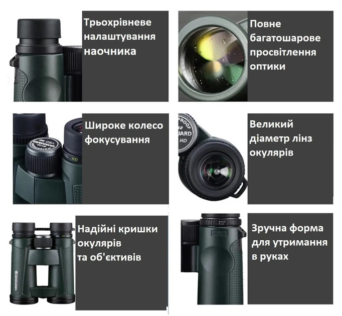 Бинокль Vanguard VEO HD 10x42 WP (VEO HD 1042) (DAS301530) - изображение 10