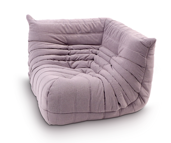 Компактний кутовий диван Fluffy Bag MIA Persempra 235х190 см Сірий - зображення 4
