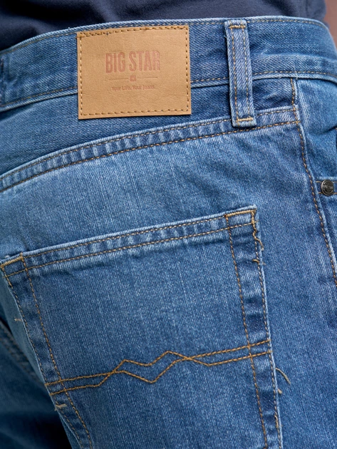 Jeansy regular fit męskie Big Star Trent-114 W42L30 Błękitne (5901437287703) - obraz 6