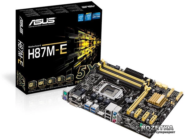 Материнская плата Asus H87M-E (s1150, Intel H87, PCI-Ex16) – фото