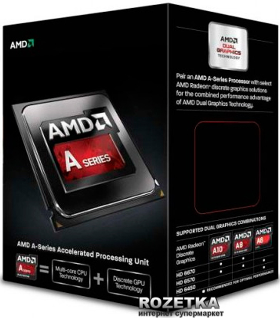 Процессор AMD Richland A6-6400K 3.9GHz/1MB (AD640KOKHLBOX) sFM2 BOX ...