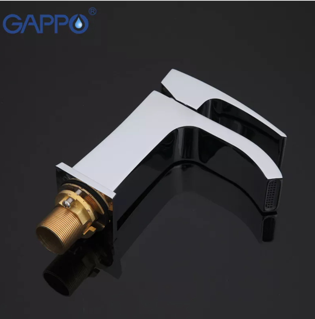 Смеситель для умывальника GAPPO G1007-1, хром - изображение 3