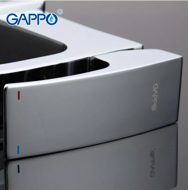 Смеситель для умывальника GAPPO G1007-1, хром - изображение 4