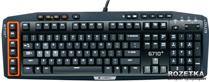 Клавиатура проводная Logitech G710+ USB Black RUS (920-005707) - изображение 1
