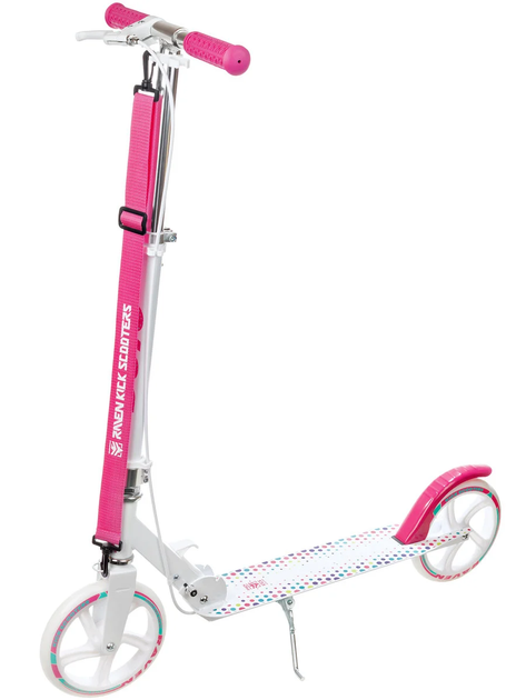 Двухколесный детский самокат Raven Dots White/Pink 200 мм (smj474) - Фото 1 Двухколесный детский самокат Raven Dots White/Pink 200 мм (smj474) - изображение 1