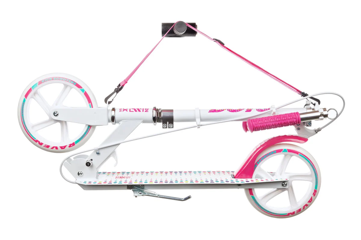 Двухколесный детский самокат Raven Dots White/Pink 200 мм (smj474) - Фото 4 Двухколесный детский самокат Raven Dots White/Pink 200 мм (smj474) - изображение 4