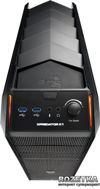 Корпус Aerocool PGS Xpredator X1 Black Edition + VP-550 (54067) – фото ...