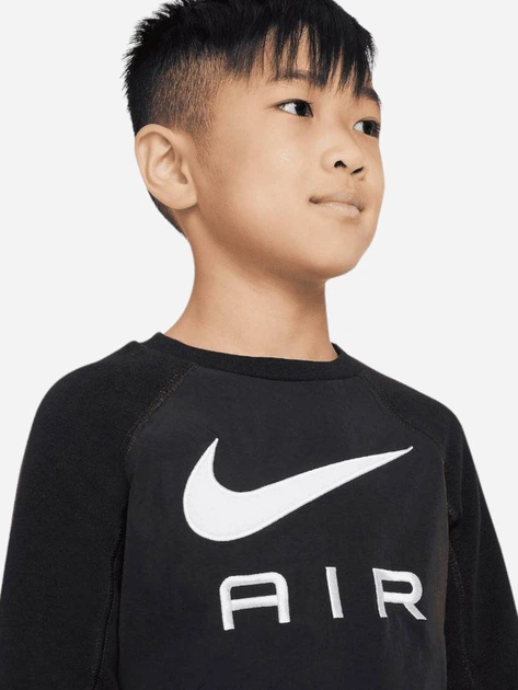 Дитячий спортивний костюм (світшот + штани) утеплений для хлопчика Nike N NSW Air Crew Set 86J792-023 98-104 см Чорний (825663768148) - зображення 3