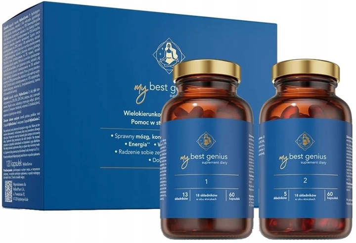 Дієтична добавка MyBestPharm MyBestGenius 120 капсул (5904824651217) - зображення 1