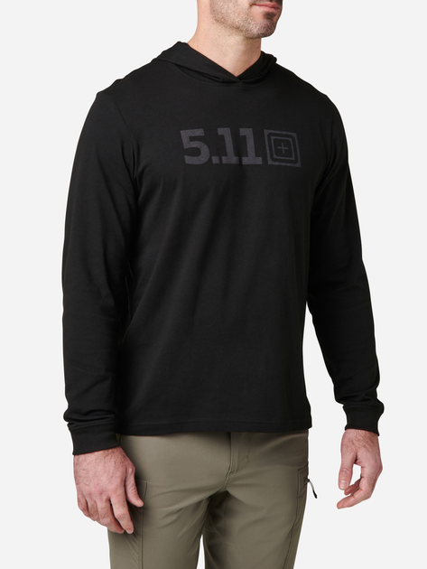 Худі чоловіче 5.11 Tactical 5.11 Hooded Long Sleeve 76165-019 M Black (888579523867) - зображення 1