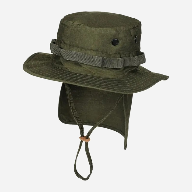 Тактическая панама мужская MIL-TEC British Boonie Hat with Neck Flap R/S"12326101 L [182] Olive (4046872385612) - изображение 1