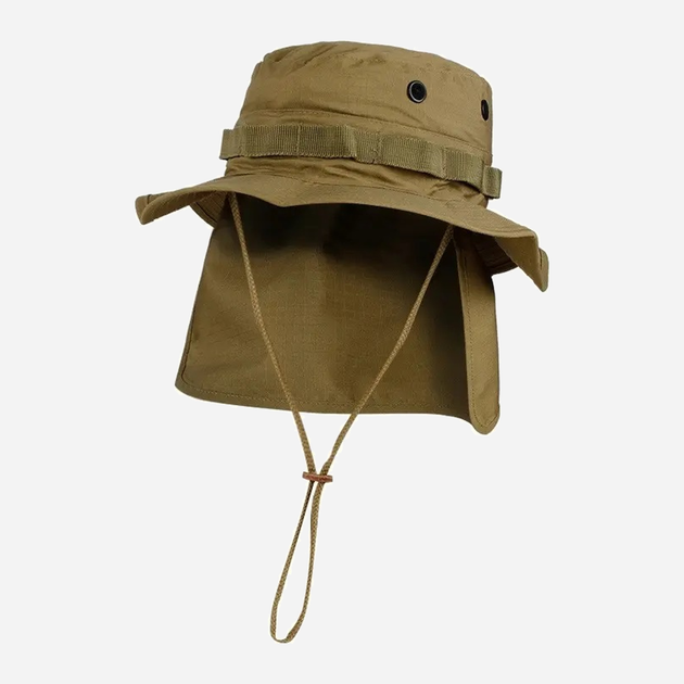 Тактическая панама мужская MIL-TEC British Boonie Hat with Neck Flap R/S"12326105 XL [120] Coyote (4046872335464) - изображение 1