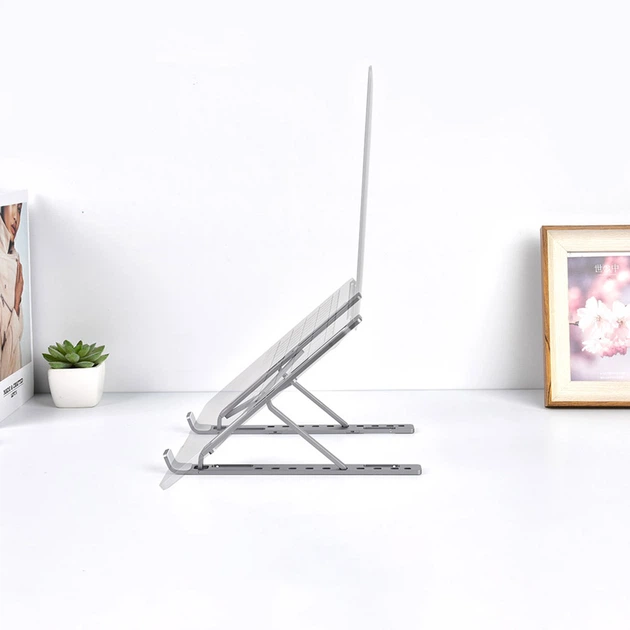 Підставка для ноутбука COTEetCI SD-12 Notebook Folding Portable Bracket Silver (CS5158-TS) - зображення 2