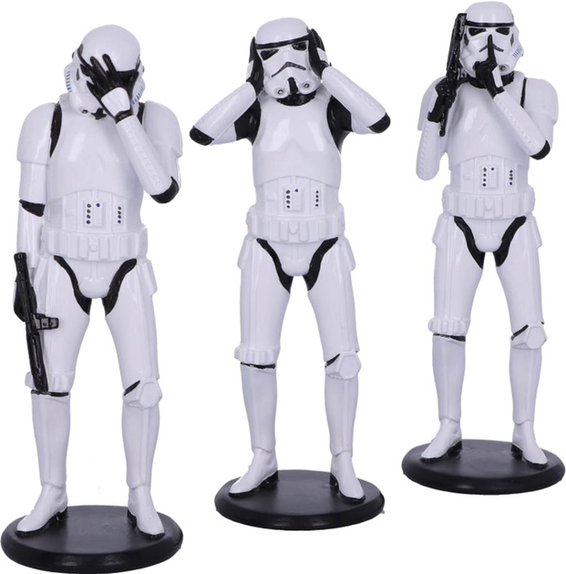 Набір фігурок Nemesis Now Star Wars - Три розумника 14 см 3 шт. (0801269135812) - зображення 6
