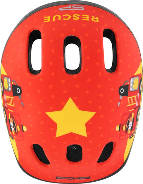 Kask Spokey Fun 941014 dla dzieci rozmiar M Czerwony (5905339410146) - obraz 3