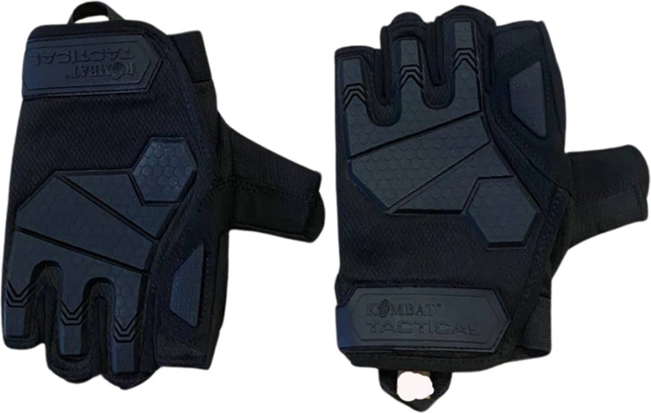 Тактические перчатки Kombat Kombat UK Alpha Fingerless Tactical Gloves Черные M (kb-aftg-blk-m) - изображение 4