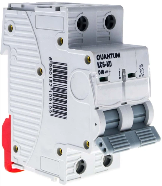 Автоматичний вимикач Quantum 2п С 40 А MCB 6 kA (0746020703803) - зображення 3