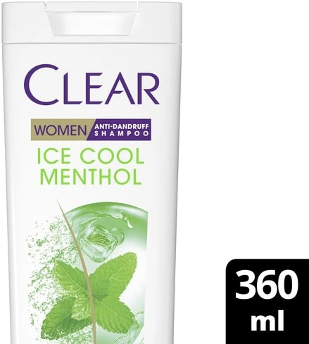 Шампунь для женщин Clear Ледяная свежесть с ментолом против перхоти 360 мл (8720181458941) - изображение 3