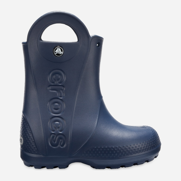 Kalosze chłopięce Crocs Handle Rain Boot Kids 12803-410 28 Granatowe (191448181489) - obraz 1