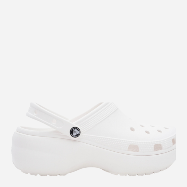 Жіночі крокси Crocs Classic Platform Clog W 206750-100 39,5 Білі (191448678484) - зображення 1