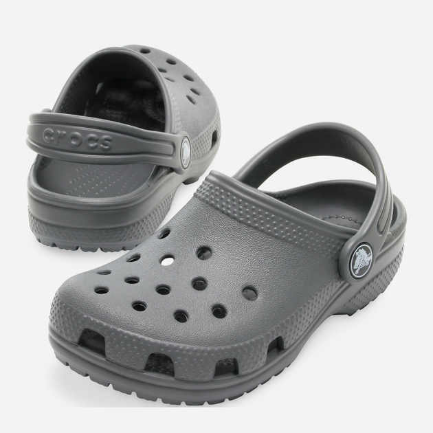 Дитячі крокси-сабо для хлопчика Crocs Classic Kids Clog K 206991-0DA 30-31 Сірі (191448734487) - зображення 3