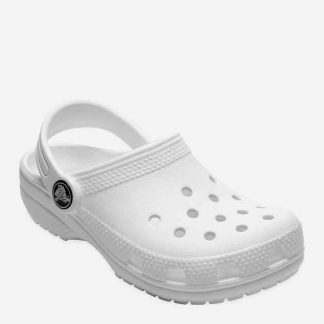 Chodaki chłopięce Crocs Classic Kids Clog K 206991-100 30-31 Białe (191448734579) - obraz 2