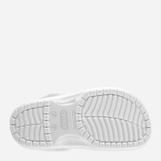 Дитячі крокси-сабо для хлопчика Crocs Classic Kids Clog K 206991-100 28-29 Білі (191448734555) - зображення 6