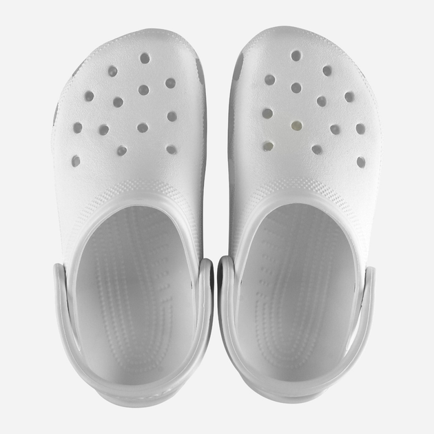 Дитячі крокси-сабо для хлопчика Crocs Classic Kids Clog K 206991-100 34-35 Білі (191448734609) - зображення 4